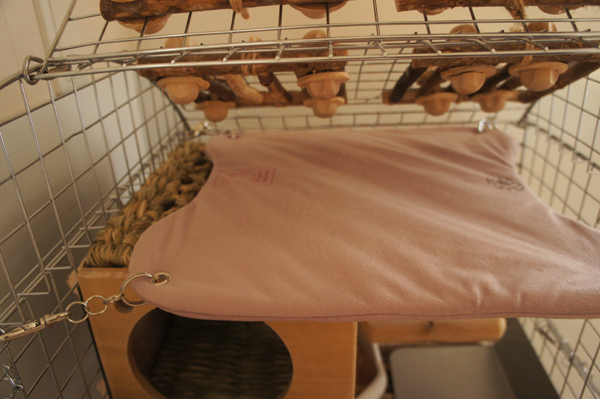 チンチラのティモのケージレイアウト カワイ アーチルーフ Royal Chinchillaとプラス工房のコラボ商品 margaret Hammock