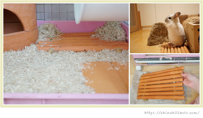 チンチラのティモのケージ床環境づくりで愛用している手作りしたテラコッタ