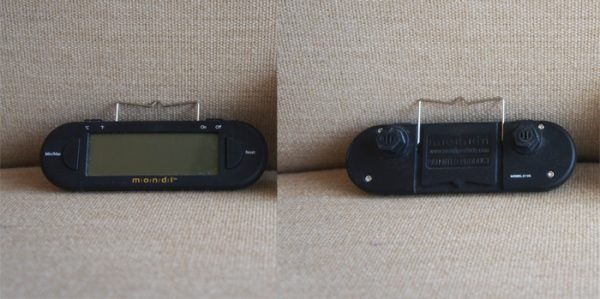 チンチラのティモの2代目の温湿度計 mondi