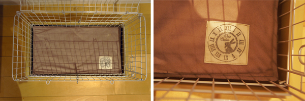 チンチラのティモ キャリーを考える ＰＬＵＳ工房さんのオーダーメイドサイズの防水マットをあわせたところ