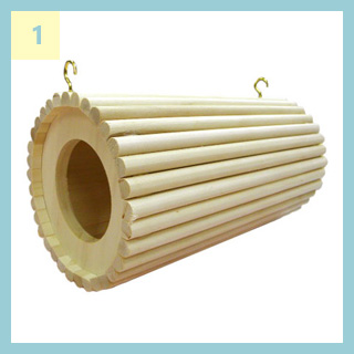 ChinchillaVie | チンチラのティモに用意した巣箱①　SBSコーポレーションのオリジナル円筒巣箱